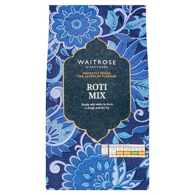 Waitrose roti mix 130g with roasted spices, UK version