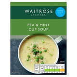 Waitrose pea and mint cup soup 4x27g sachets, UK version