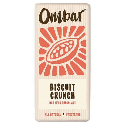 Ombar Biscuit Crunch oat milk chocolate bar 70g (British brand)