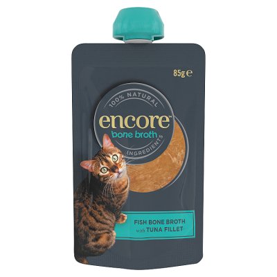 Encore cat fish bone broth with tuna fillet 85g - British product