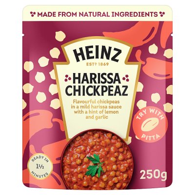 Heinz Harissa Chickpeas 250g, UK version