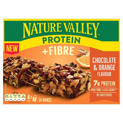 Nature Valley protein bar chocolate & orange 4x36g (British brand)