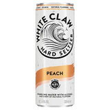 White Claw Peach hard seltzer 330ml can - British product