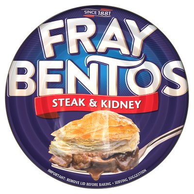 Fray Bentos steak and kidney pie 425g, imported from the UK