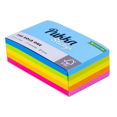 Pukka sticky notes Bold Once 127 x 76mm - British product