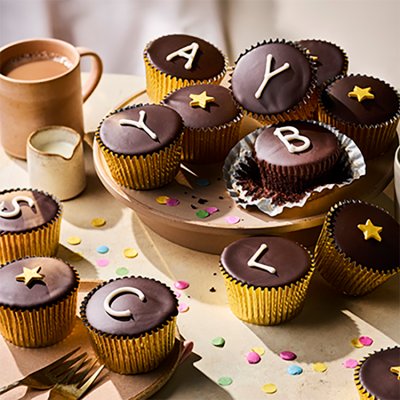 Waitrose chocolate party cakes 24 pack, (British brand)
