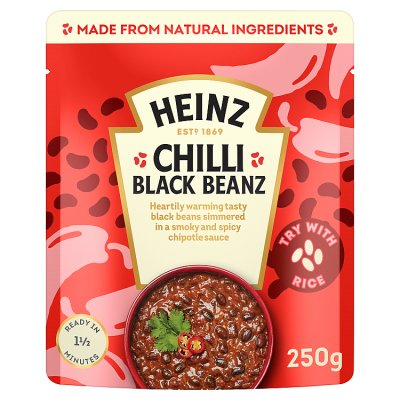 Heinz chilli black beans Mexican-style 250g - British product