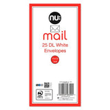 Nu Mail DL envelopes pack of 25, imported from the UK