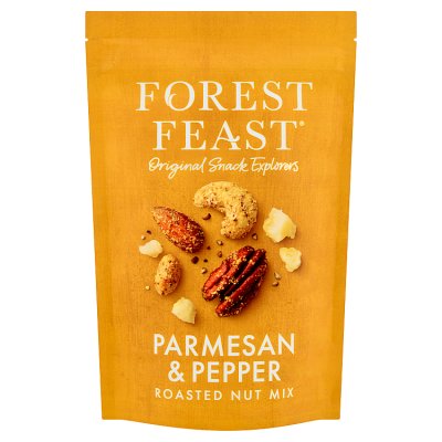 Forest Feast Parmesan and Pepper nut mix 120g, imported from the UK