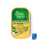 John West mackerel fillets in sunflower oil 115g - British product