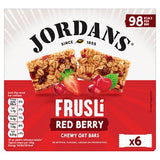 Jordans Frusli red berries cereal bars 6x25g, UK version