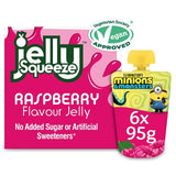 JellySqueeze jelly pouch raspberry flavour 6x95g, imported from the UK
