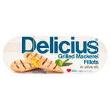 Delicius grilled mackerel fillets in olive oil 110g (British brand)