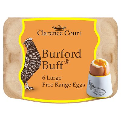 Clarence Court Burford Buff eggs 6 large eggs, UK version