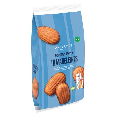 Waitrose 10 madeleines 250g, imported from the UK