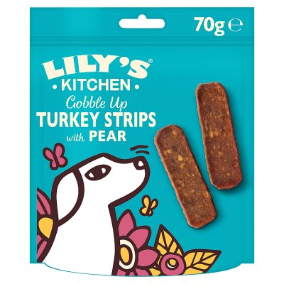 Lily's Kitchen turkey strip treats 70g, UK version