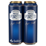 Poretti lager beer 4x568ml cans (British brand)