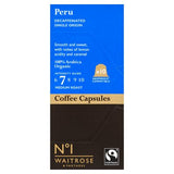 Waitrose No.1 Peru decaf coffee capsules 54g, imported from the UK