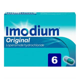 Imodium anti-diarrhoea capsules 6s, imported from the UK