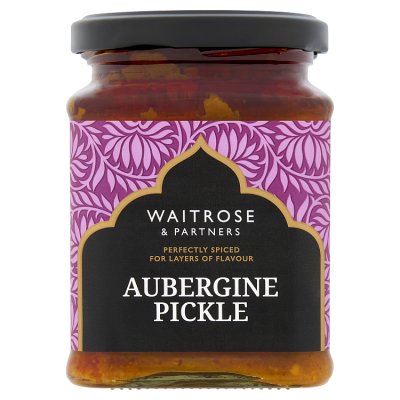 Waitrose aubergine pickle condiment 280g (British brand)