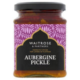 Waitrose aubergine pickle condiment 280g (British brand)