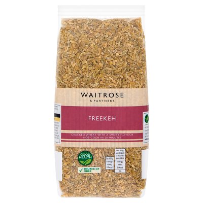 Waitrose freekeh cracked wheat grain 500g, UK version