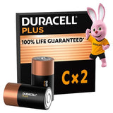 Duracell Plus C batteries 2 pack (British brand)
