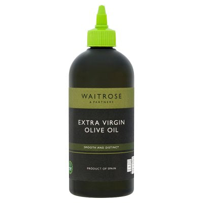 Waitrose extra virgin olive oil squeezy 500ml, imported from the UK