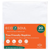 Tree-Saving compostable dinner napkins 30 cm, 20 pack, imported from the UK