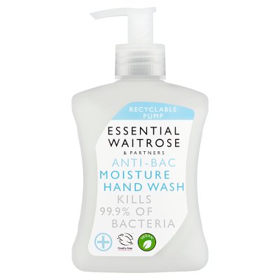 Essential Waitrose anti bacterial moisture hand wash 250ml (British brand)
