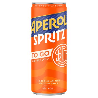 Aperol Spritz ready-to-drink can 250ml, UK version