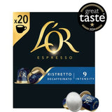 L'Or decaf ristretto capsules 20s, UK version