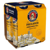 Paulaner Munchner Hell lager 4x500ml, imported from the UK