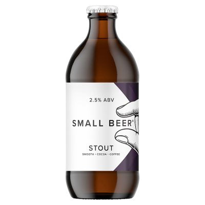 Small Beer stout 350ml bottle with cocoa and coffee notes (British brand)