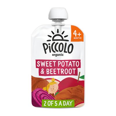 Piccolo organic baby pouch sweet potato apple beetroot 100g - British product