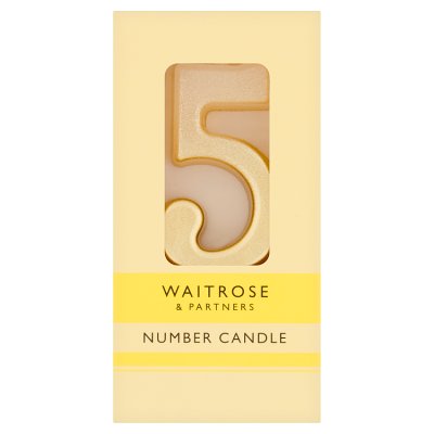 Waitrose number cake candles for celebrations (British brand)