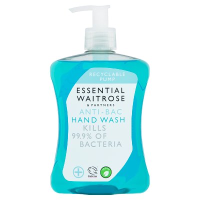 Waitrose essential anti-bac handwash 500ml, UK version