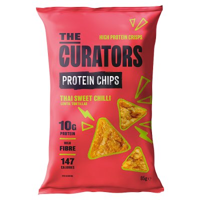 The Curators sweet chilli protein chips 85g - British product