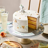 Waitrose baby shower cake with sugar paste elephant, imported from the UK