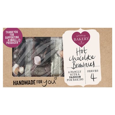 Studio Bakery hot chocolate brownies 4 pack (British brand)