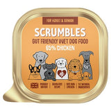 Scrumbles chicken grain free wet dog food 150g, imported from the UK