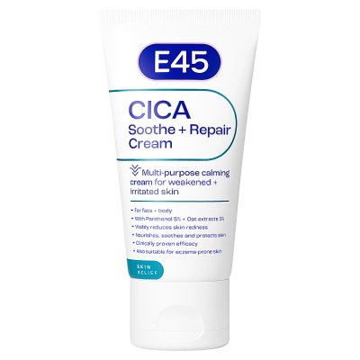 E45 cica balm soothing repair cream 50ml, UK version