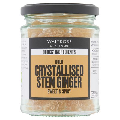 Cooks' Ingredients crystallised stem ginger 170g, imported from the UK
