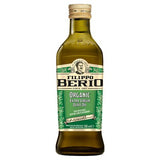 Filippo Berio organic extra virgin olive oil 500ml, imported from the UK