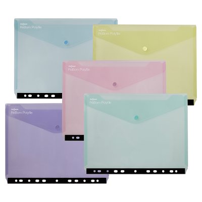 Snopake ReBorn ringbinder wallet A4 assorted, UK version