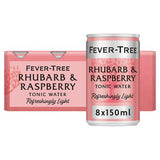 Fever-Tree Light Rhubarb and Raspberry tonic water cans 8x150ml (British brand)