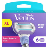 Gillette Venus Smooth Swirl razor blade refills 6 pack, UK version