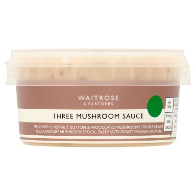 Waitrose Three Mushroom Sauce 180g, UK version