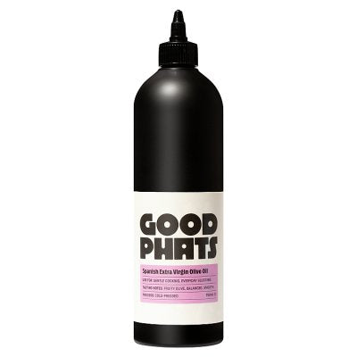 Good Phats extra virgin olive oil squeezy 750ml, imported from the UK