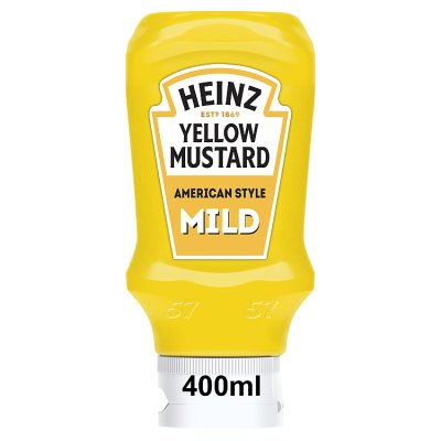 Heinz American Style Yellow Mustard 400ml, UK version